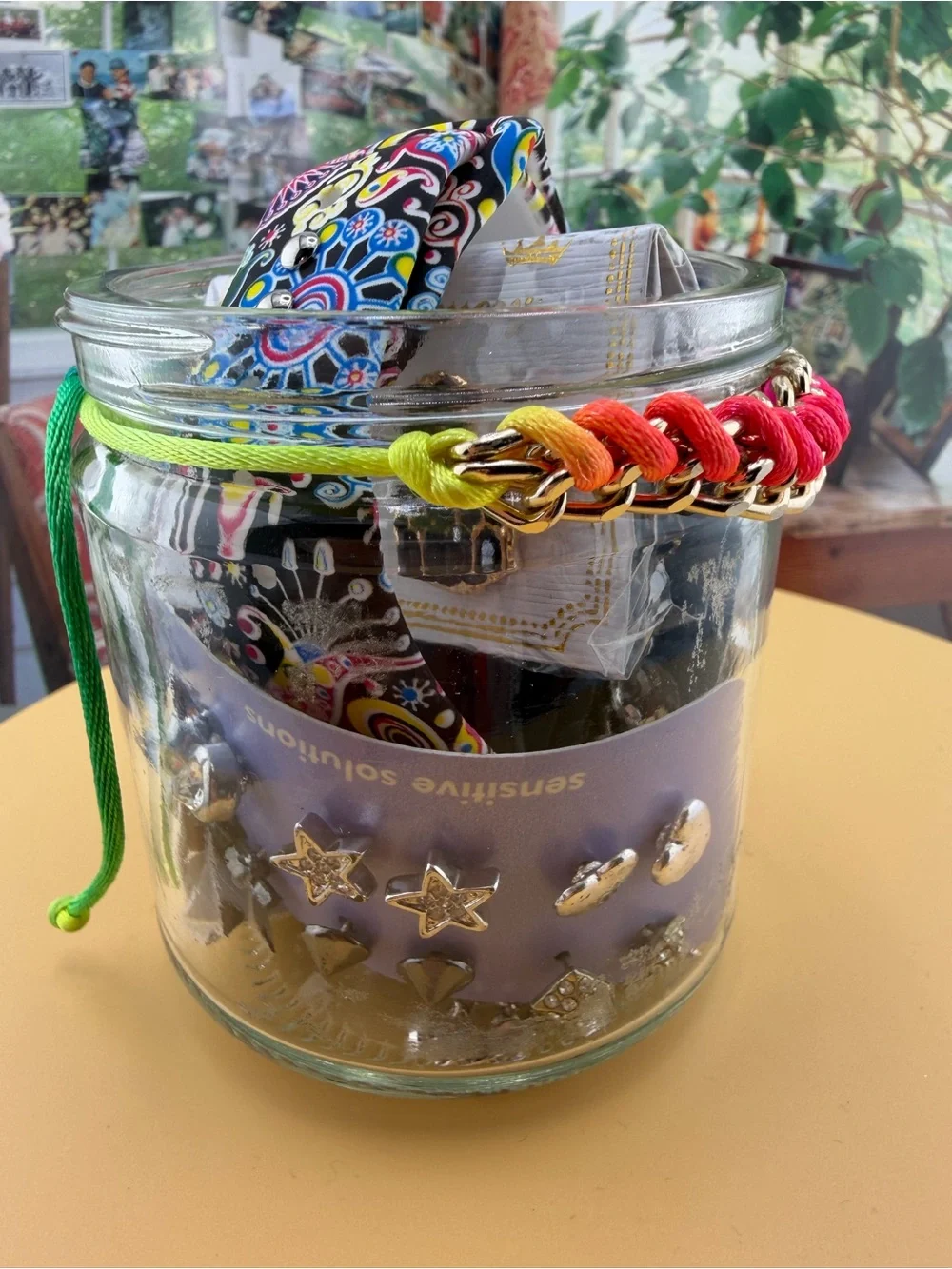 Mystery Jar Kids Sparkling Elephant Kids Bracelet -Mickey Mouse Earring